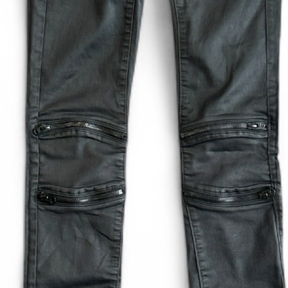 G-Star RAW Lynn Custom Zip Mid Skinny Jeans Black Size 24 - Picture 15 of 17